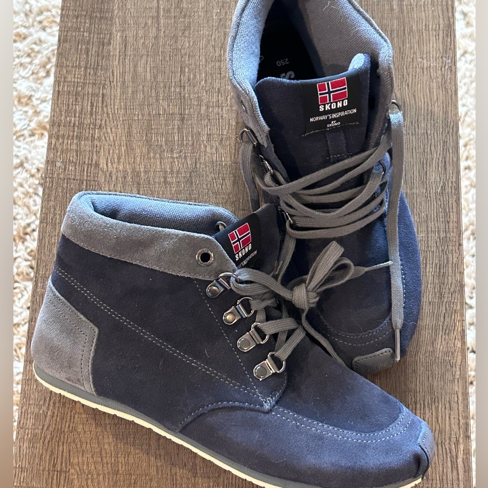 Skono Rare Norwegian Suede Hi Top Sneakers Boots